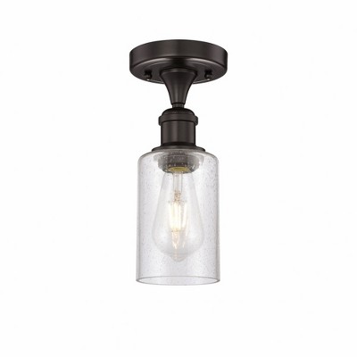 Clymer - 1 Light Semi-Flush Mount In Art Deco Style-9.63 Inches Tall and 3.88 Inches Wide