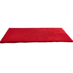 HomeRoots 8' X 11' Red Shag Hand Tufted Area Rug - 1 of 4