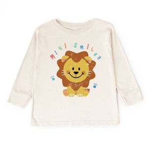 The Juniper Shop Mini Smiley Lion Paws Toddler Long Sleeve Tee - 1 of 4