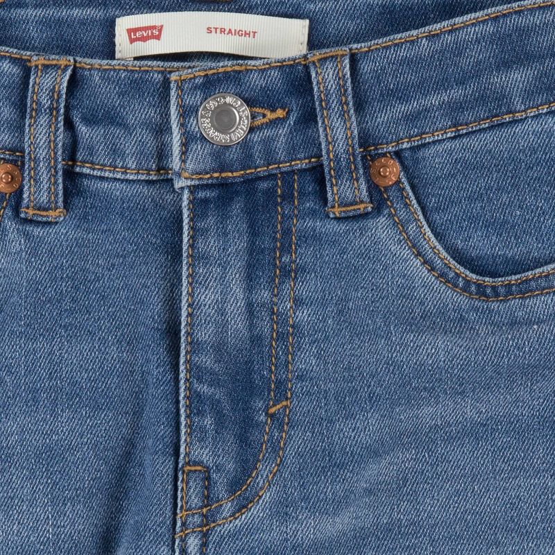 Levi's® Girls' High-Rise Straight Jeans - Medium Wash, 4 of 7