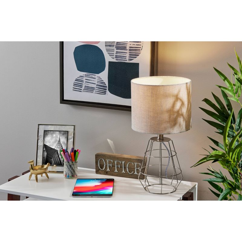 Victor Table Lamp Brushed Steel - Adesso, 3 of 6