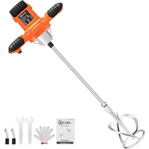 SILVEL Cement Mixer, 2300W Handheld Electric Concrete Mixer, Portable Mortar Mixer with 6 Adjustable Speed, 110V Mud Mixer for Mixing Mud, Cement - 1 of 4