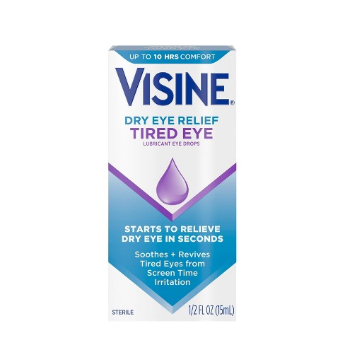 Visine Dryeye Relief Tired Eye Drops - 0.50 fl oz - image 1 of 4