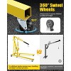 2-Ton Shop Crane with Lever, Hydraulic Folding Engine Hoist w/6 Steel Casters - Lift Car Transmissions, Boat Motors, Farm Equipment (Net Wt. 168 Lbs) - 3 of 4