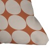 Color Poems Circular Minimalism Outdoor Throw Pillow Orange - Deny Designs - 2 of 3
