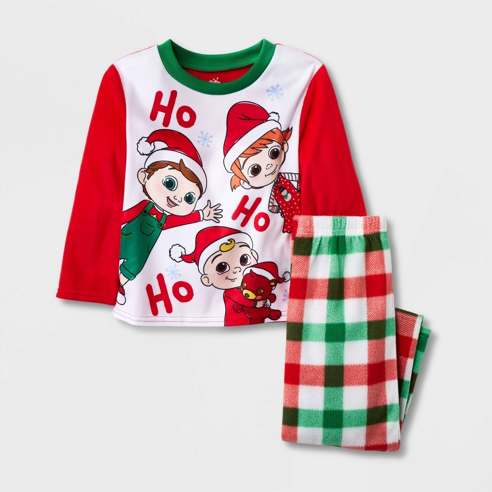 Komar Kids Boys  Cocomelon Christmas Holiday Toddler Fleece Pajamas (3T)