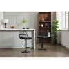 CIPACHO Set of 2 Rattan Bar Stool, 360 Swivel Bar Chair, Counter Height Chair with Footrest for Kitchen, Dining Room - 4 of 4