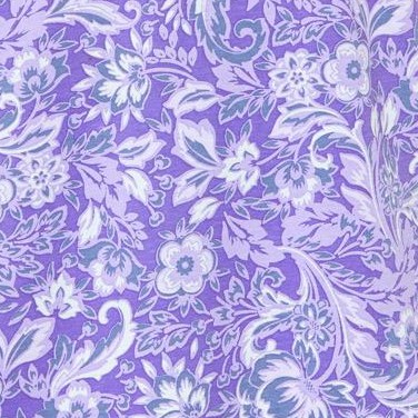 dark violet paisley floral