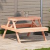 vidaXL Picnic Table Rectangular Seat Bench Patio Terrace Outdoor Furniture Wood - 2 of 4