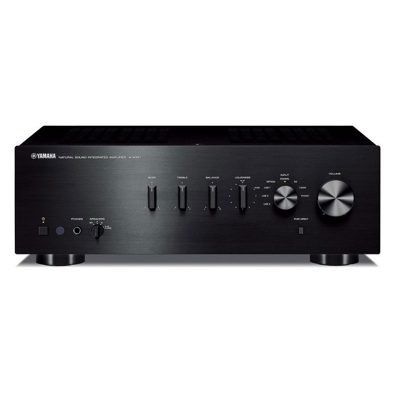 Yamaha A-S301 Integrated Amplifier (Black), 1 of 7