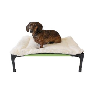 Midlee Fleece Dog Bed Topper for Dog Cot Beds (Cot not Included)… - 1 of 4