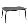 NicBex 59" Modern Rectangle Dining Table,Kitchen Table with Wood Tabletop and MDF Legs for 4 Seaters,Black - 4 of 4