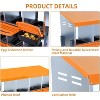 Chicken Nesting Boxes,Metal Chicken Laying Box with with Removable Trays and Roll Out Egg Collection for Chicken Coop,with Metal Bracket - 3 of 4