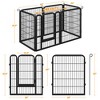 Yaheetech 6 Panels Dog Playpen Cat Exercise Barrier, Black - 3 of 4