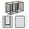 Yaheetech 6 Panels Dog Playpen Cat Exercise Barrier, Black - image 3 of 4