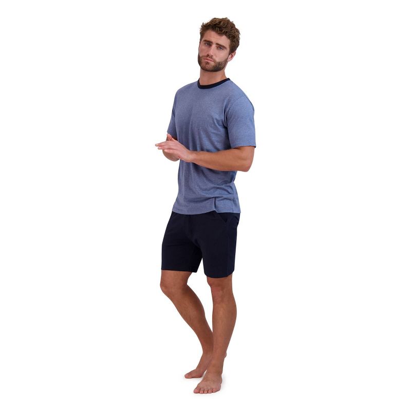 Hanes Premium Men's Jersey Knit Short Sleeve + Shorts Pajama Set 2pc, 4 of 7