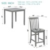 VYNXARIA 5 Piece Dining Table Set,Wooden Dining Square Table,Kitchen Table Set with Square Table and 4 Upholstered Chairs - 3 of 4