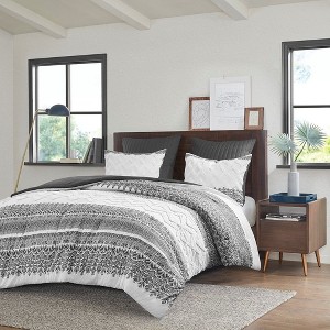 NicBex 3-Piece Farmhouse Cotton King Size Bedding Comforter Sets, Bedding Set with Chenille Tufting, 1 Comforter, 2 Pillow Shams, Machine Washable - 1 of 4