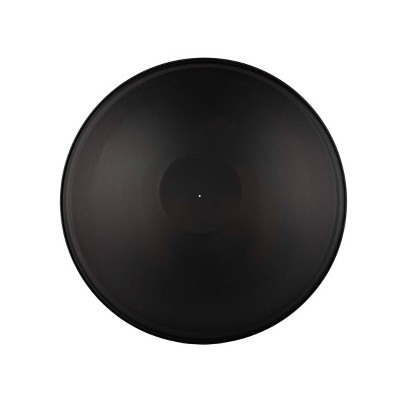 Black Round Metal Fire Pit Bowl for Wood Burning, 24 Inches