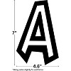Teacher Created Resources® Black and White 7" Fun Font Letters, 120 Per Pack, 2 Packs - 3 of 3