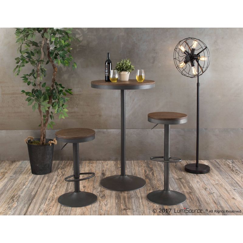 Dakota Industrial Adjustable Bar Height Table - LumiSource, 5 of 6