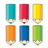 Creative Teaching Press® Core Decor Colorful Doodle Pencils 6 Inch Designer Cut-Outs, 72 Per Pack, 3 Packs - 2 of 4