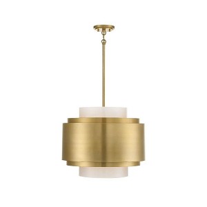 Savoy House Beacon 4 - Light Pendant in  Burnished Brass - 1 of 3