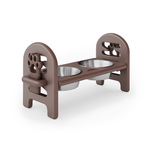 Mewoofun Adjustable Pet Bowl for Feeding, Travel-Ready Design - 1 of 4