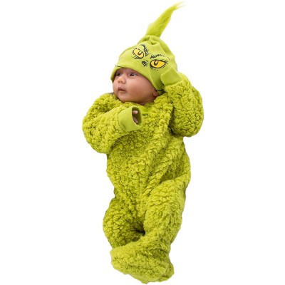 Seven Times Six Dr. Seuss GRINCH Matching Family Costume Pajama Union Suit Green