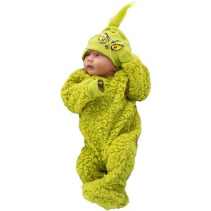 Seven Times Six Dr. Seuss GRINCH Matching Family Costume Pajama Union Suit Green - 1 of 2