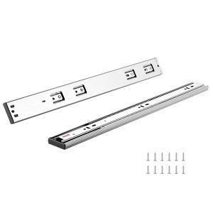 VEVOR 6 Pairs of 20 Inch Drawer Slides Side Mount Rails, Heavy Duty Full Extension Steel Track, 100 Lbs Load Capacity, Silver - 1 of 4