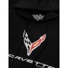 Chevrolet Corvette C8 Sports Car Emblem Hoodie - Black - 2 of 3