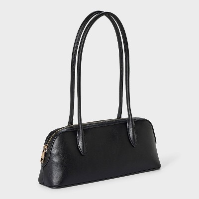 A New Day Long Handle Satchel Handbag - A New Day™ Black — фото 3