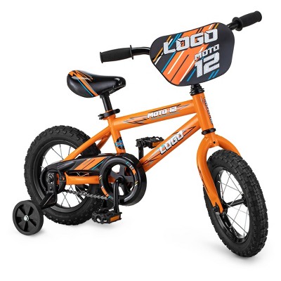 orange 12 inch bike