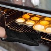 MOVSSOU Silicone Oven Mitts Heat Resistant Non-Slip Black - 4 of 4