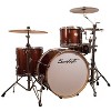 Sawtooth Command Series 4-Piece Drum Shell Pack with 24" Bass Drum, Red Streak - 2 of 4