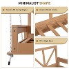 CAVINAS Twin Size Outdoor Swing Bed with 16.4ft Hemp Ropes,Rattan Porch Swing for Garden,Courtyard - 4 of 4