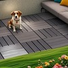 Chic Crate-Interlocking Plastic Deck Tiles – 44 Pack 12In Waterproof Patio Tiles, Balcony Poolside Multi-Use, DARK Grey - 2 of 4