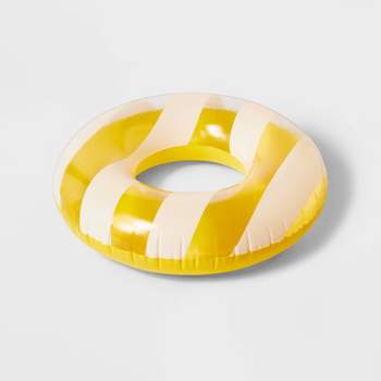 Kids' Pool Float Cabana Yellow Striped - Sun Squad™