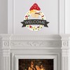 Big Dot of Happiness Wild Mushrooms - Outdoor Red Toadstool Party Decor - Front Door Wreath - 3 of 4