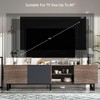CAVINAS Modern TV Stands for up to 80-Inch TV,70.9"Entertainment Center with  Drop-Down Door & 2 Drawers,TV Console for Living Room,Bedroom - 3 of 4