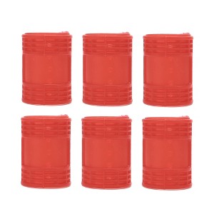 Unique Bargains Women's Heatless Voluminous Hair Rollers 2.56"x1.73" Red 6pcs - 1 of 4