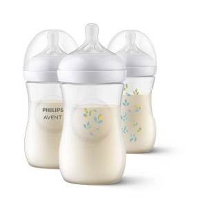 Avent Philips Natural Baby Bottle with Natural Response Nipple - Leaf - 9oz/3pk - 1 of 4