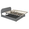 NicBex Full/Queen Lift Up Storage Bed,Upholstered Platform Bed with Hydraulic Storage System and Fleece Headboard,No Box Spring Needed,Easy Assembly - 4 of 4