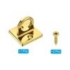 Unique Bargains Metal Rope Barriers Wall Ceiling Mount Pad Eye Plate U Hooks - 3 of 4