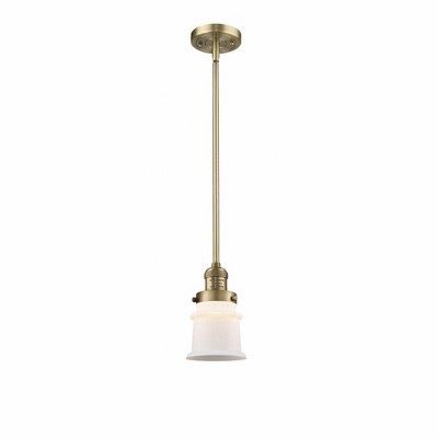 Canton - 1 Light Stem Hung Mini Pendant In Industrial Style-8.5 Inches Tall and 5.25 Inches Wide