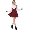 INSPIRE CHIC Women's Button Overalls Pinafore Suspenders Skirt - 3 of 4