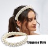 Unique Bargains Women's Fashion Faux Pearl Braided Tape Headband Hairband 0.79 Inch Wide 1 Pc - 2 of 4