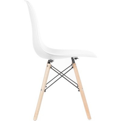 White High Back Wooden Side Chair