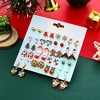 Cute Christmas Stud Earrings Bulk Set - 20 Pairs Hypoallergenic Jewelry for Girls & Teens. - 2 of 4